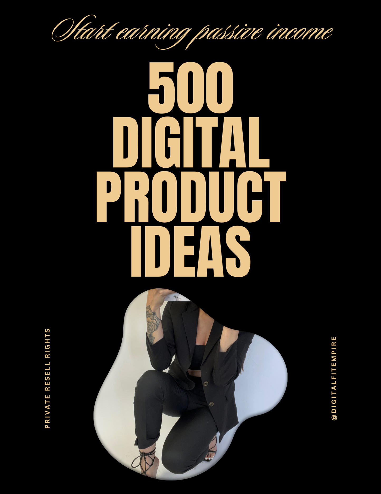 500 Digital Products Ideas For Passive Income, Done for you with MRR PLR Etsy Digital Downloads | Small Business Ideas | Bestsellers to Sell